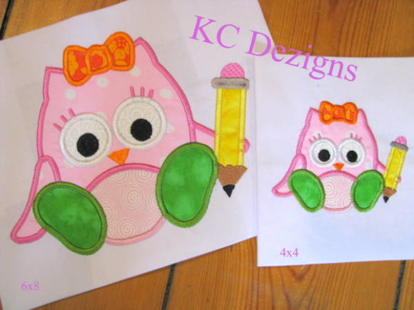 Girl Owl with Pencil