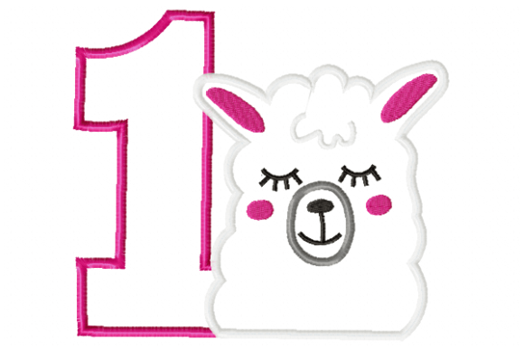 Llama Birthday Number 1