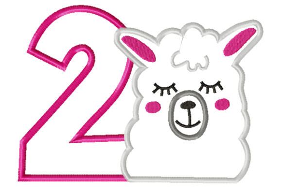 Llama Birthday Number 2