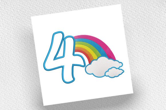 Rainbow Birthday Four
