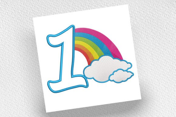 Rainbow Birthday Number One